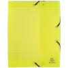 Archiefdoos met drukknoop gemaakt van PP 800µ rug 60mm Linicolor DIN A4 geassorteerde kleuren