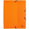 Archiefdoos met drukknoop gemaakt van PP 800µ rug 60mm Linicolor DIN A4 geassorteerde kleuren