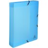 Archiefdoos met drukknoop gemaakt van PP 800µ rug 60mm Linicolor DIN A4 geassorteerde kleuren