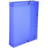 Archiefdoos met drukknoop gemaakt van PP 800µ rug 60mm Linicolor DIN A4 geassorteerde kleuren