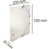 Archiefdoos rug 25mm gemaakt van pp 700µ Crystal, din a4 crystal