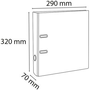Map a4 Premium 70mm donkergrijs