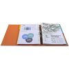 Map premtouch gemaakt van pp met 2 ringen, rug 80mm, din a4 extra breed oranje