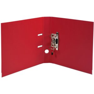Map premtouch gemaakt van pp met 2 ringen, rug 50mm, din a4 extra breed rood