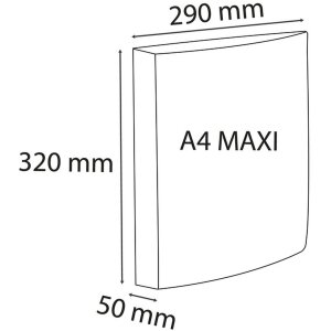 Exacompta ringband A4 Exactive PP 30mm zwart
