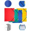 Organiser van Manilla karton 400g geniet met 7 compartimenten en elastiek, voor din a4 formaat assorti kleuren