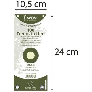 Scheidingsstroken recycling 190g groen