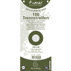 Verdeelstroken recycling 190g grijs