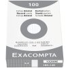 Pak van 100 ongeperforeerde indexkaarten, din a6 105x148mm, 205g, geruit Wit