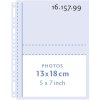 Henzo Photo Pockets 4 fotos 13x18 cm transparant 10-vel verpakking