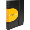 Visitekaartenboek Exacard met 20 verwijderbare hoesjes voor 120 kaarten Exactive, 20x14,5cm Zwart
