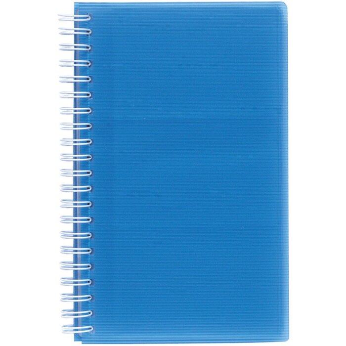 Visitekaartjesboek 16 vakjes voor 96 kaartjes Linicolor, 12x18,5cm assorti kleuren