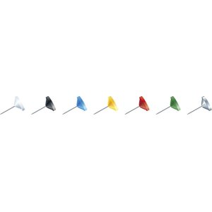 Platte naalden blisterdoos 50 stuks geassorteerde kleuren