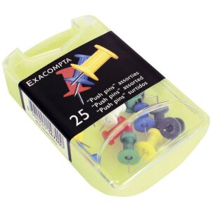 Prikbordspelden blisterverpakking 25 stuks geassorteerde...