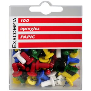 Prikbordspelden blisterverpakking 10 stuks geassorteerde...