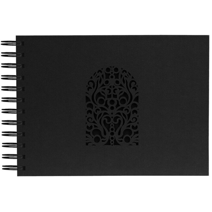 Spiraal Album Kleuren, 50 paginas, 23x16cm Zwart
