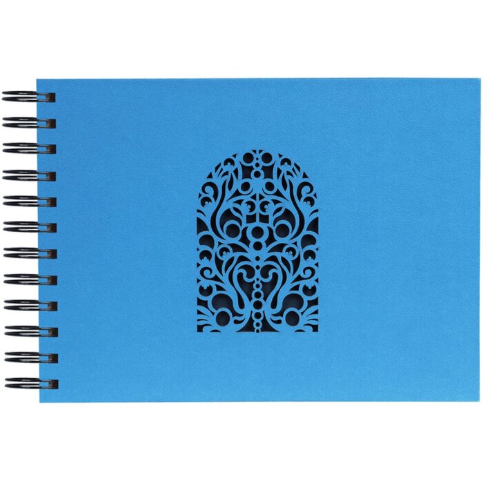 Spiraal Album Kleuren, 50 paginas, 23x16cm Turquoise