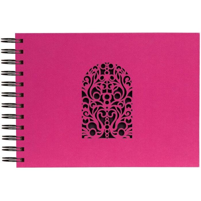 Spiraal Album Kleuren, 50 paginas, 23x16cm Fuchsia