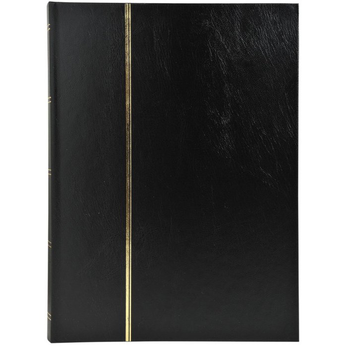 Postzegelalbum 32 blanco paginas zwart 16,5x22,5 cm