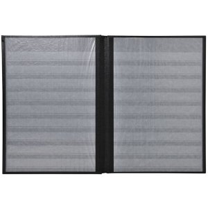 Postzegelalbum 48 blanco paginas 22,5x30,5 cm blauw