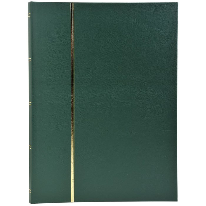 Postzegelalbum 48 blanco paginas 22,5x30,5 cm groen