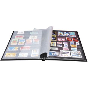Postzegelalbum 64 blanco paginas 22,5x30,5 cm zwart