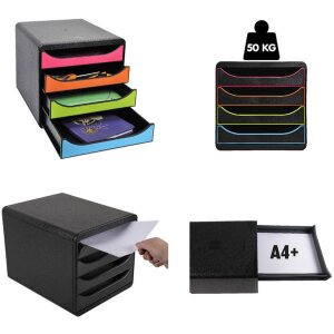 Big-Box Classic lichtgrijs-zwart Ladebox