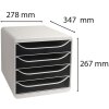 Big-Box Classic lichtgrijs-zwart Ladebox