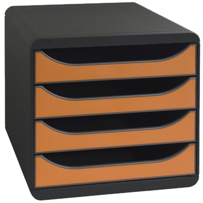 Big-Box Classic muis grijs-mandarijn ladebox