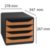 Big-Box Classic muis grijs-mandarijn ladebox