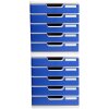 Ladebox A4+ met 5 laden lichtgrijs-blauw