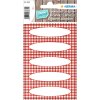 zelfklevende stickers vario Vichy ruit rood