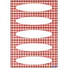 zelfklevende stickers vario Vichy ruit rood