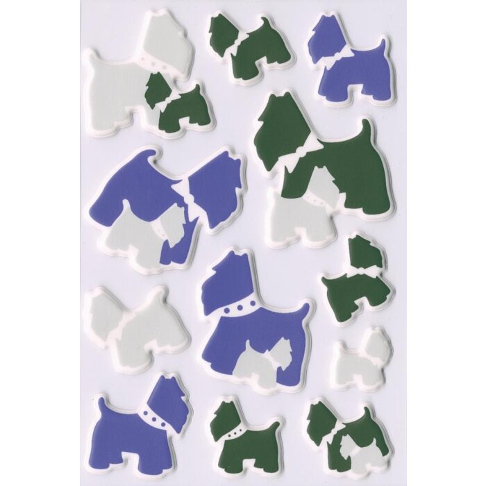 zelfklevende hondenstickers uit de magic serie