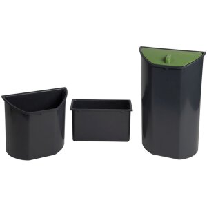 TOP LINE Eco Afvalbak Classic Zwart-Anthraciet