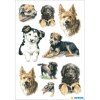 schattige hondenstickers uit de decorreeks, zelfklevend