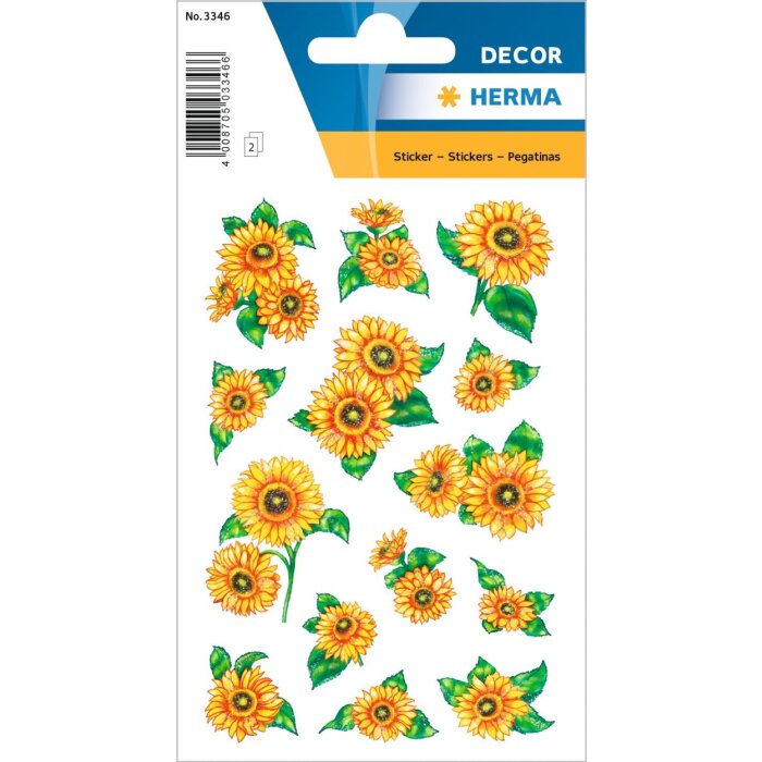 herma stickers zonnebloemen uit de serie decor zelfklevende stickers