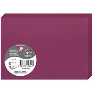 Kaart c6 dubbel 210g framboos