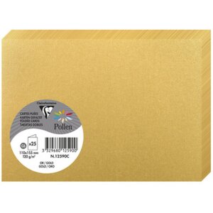 Kaart C6 dubbel 210g goud