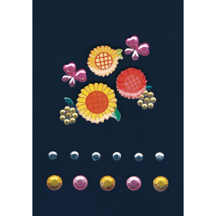 kleurrijke glitterbloemen uit de glam rocks serie