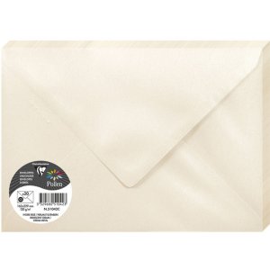 Envelop C5 Pollen 120g parelmoer ivoor 20 stuks verpakking