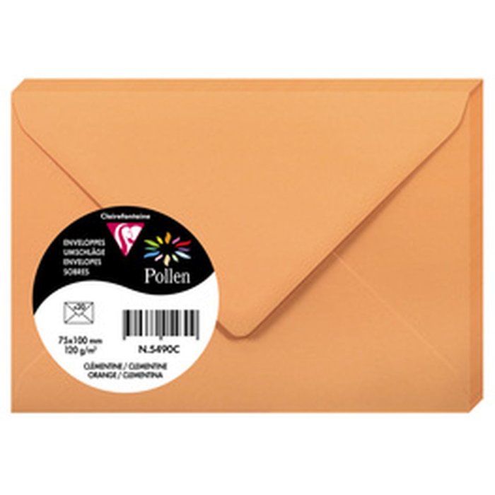 Enveloppe stuifmeel 20 stuks clementine 75x100 mm 120g