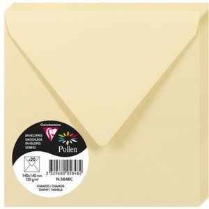 Enveloppe Pollen 20 stuks zeem 140x140 mm 120g
