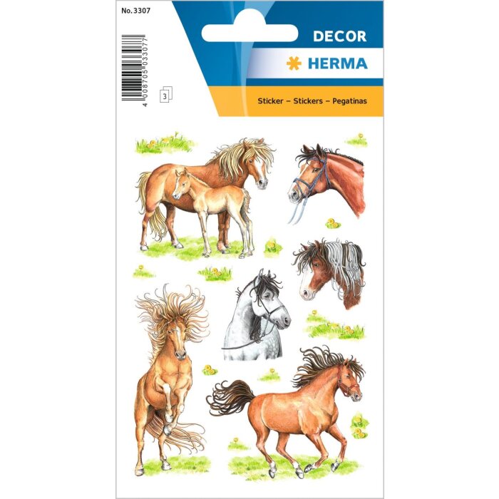 charmante paardenstickers uit de DECOR-serie