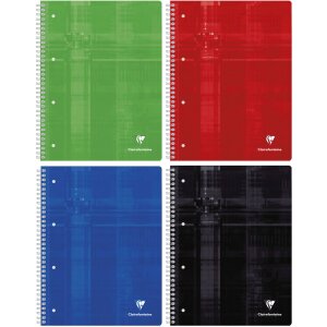 College notitieboek a4+ 22,5x29,7cm, 80 vel, 90g, vierkant met kader