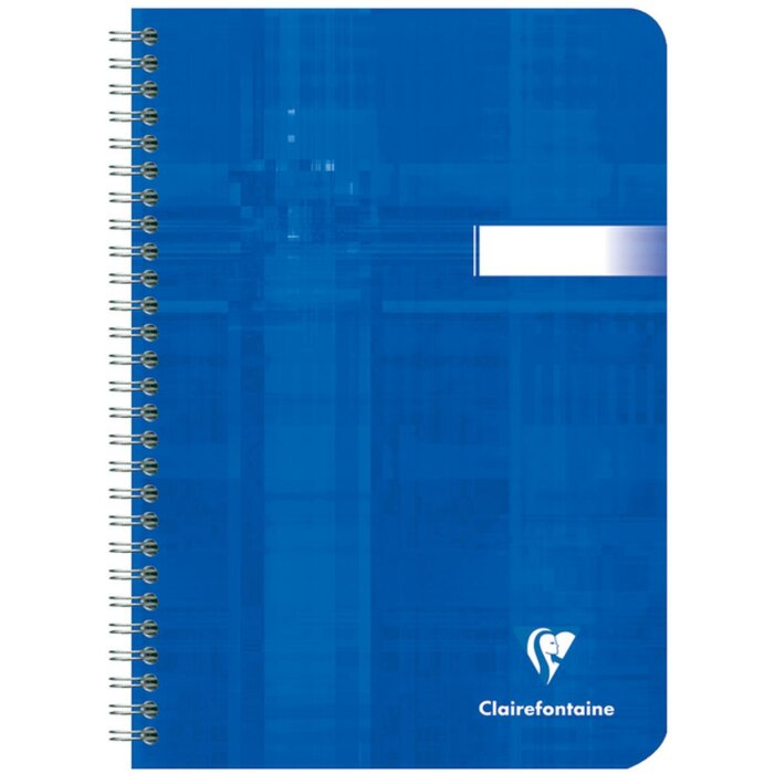 Spiraalboek Clairefontaine, din a5 14,8x21cm, 50 vel, 90g, vierkant