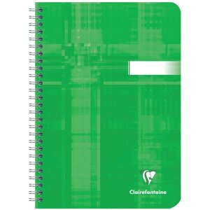 Spiraalboek Clairefontaine, din a5 14,8x21cm, 50 vel, 90g, vierkant