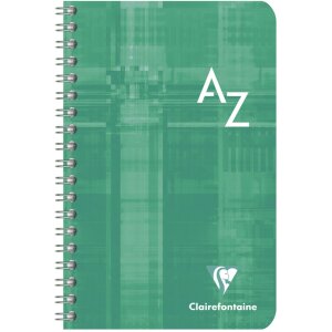 Indexboek 11x17cm, 50 vellen, 90g, geruit