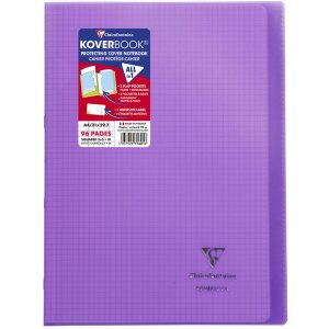 Koverbook pp Clairefontaine, din a4, 48 vellen, 90g, geruit