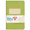 Notitieboekje Clairefontaine 1951, 9x14cm, 48 bladen, gelijnd Groen